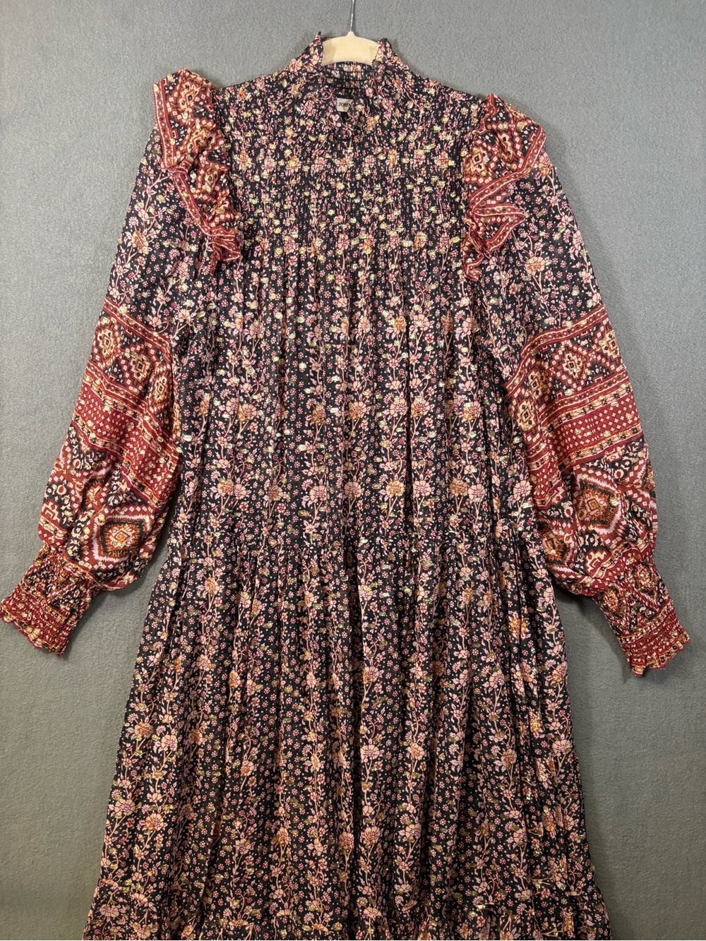 Ulla Johnson Women's Floral Dress Ballon Sleeves Sz. 8